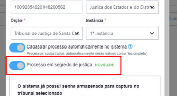 Como fazer o controle de andamentos de processos em segredo de justiça